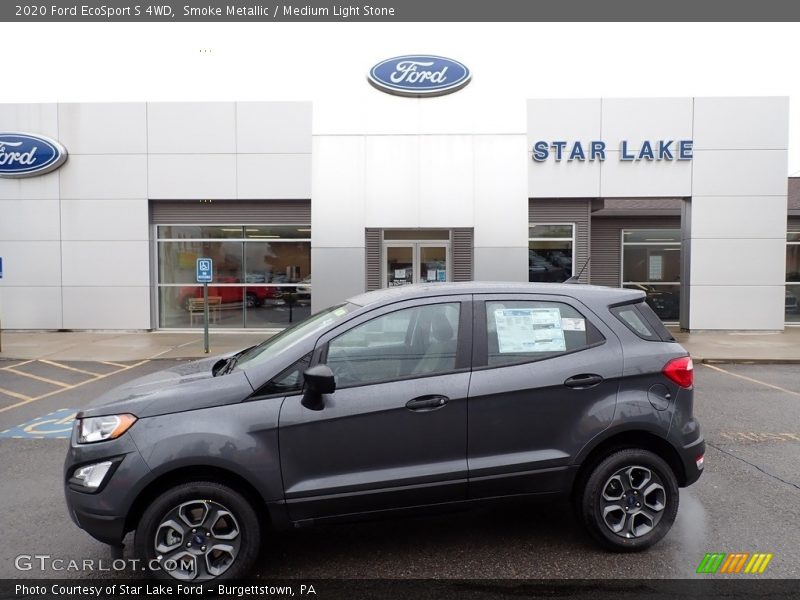 Smoke Metallic / Medium Light Stone 2020 Ford EcoSport S 4WD