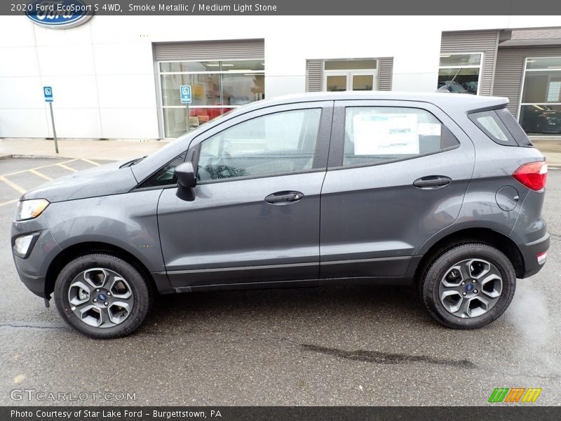 Smoke Metallic / Medium Light Stone 2020 Ford EcoSport S 4WD