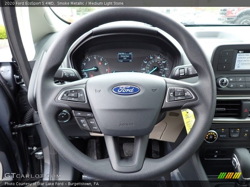 Smoke Metallic / Medium Light Stone 2020 Ford EcoSport S 4WD