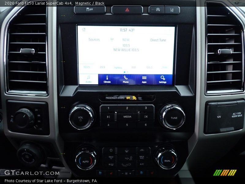 Magnetic / Black 2020 Ford F150 Lariat SuperCab 4x4