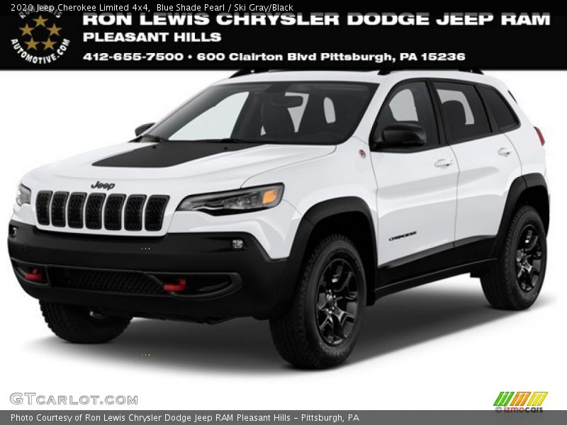 Blue Shade Pearl / Ski Gray/Black 2020 Jeep Cherokee Limited 4x4