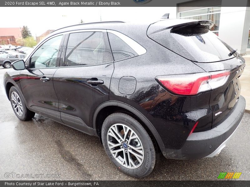 Agate Black Metallic / Ebony Black 2020 Ford Escape SEL 4WD