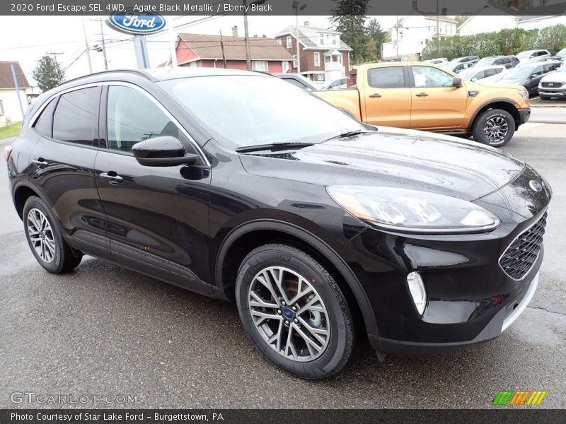 Agate Black Metallic / Ebony Black 2020 Ford Escape SEL 4WD