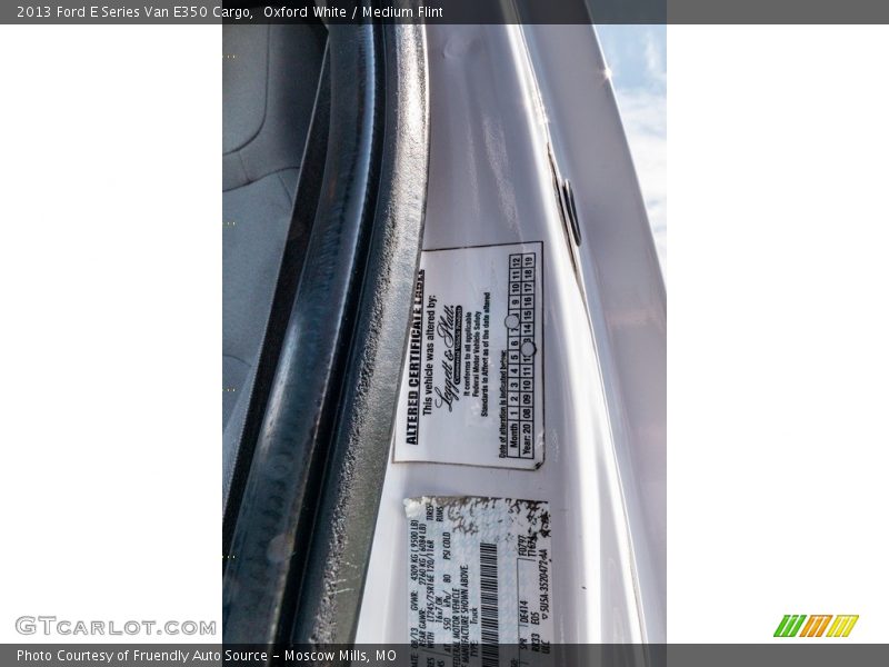 Oxford White / Medium Flint 2013 Ford E Series Van E350 Cargo