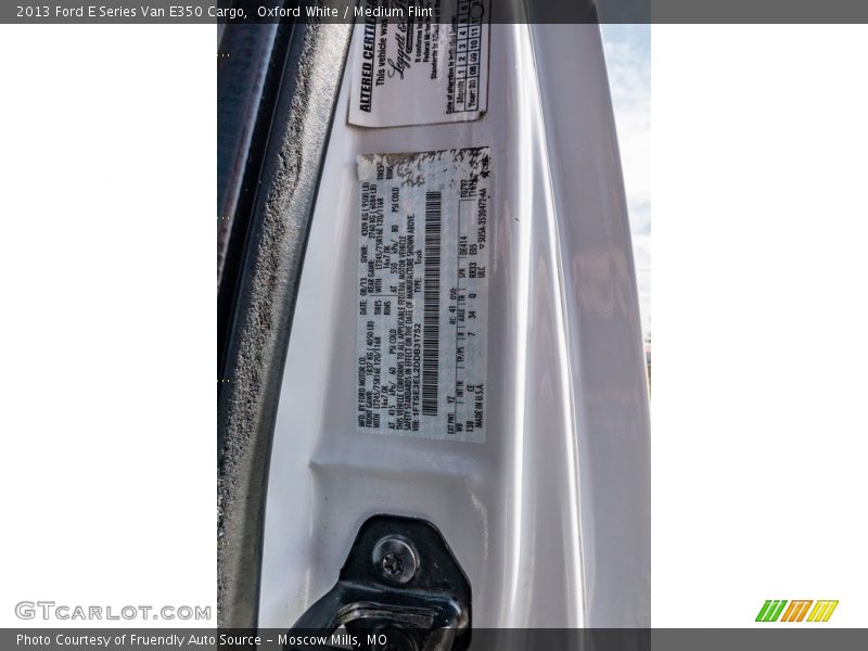 Oxford White / Medium Flint 2013 Ford E Series Van E350 Cargo