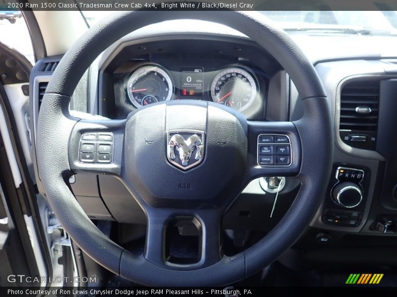 Bright White / Black/Diesel Gray 2020 Ram 1500 Classic Tradesman Crew Cab 4x4