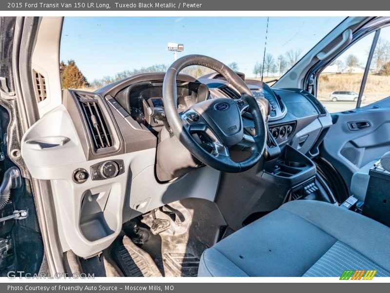 Tuxedo Black Metallic / Pewter 2015 Ford Transit Van 150 LR Long