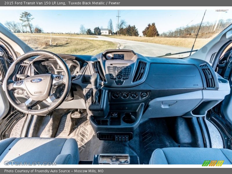 Tuxedo Black Metallic / Pewter 2015 Ford Transit Van 150 LR Long