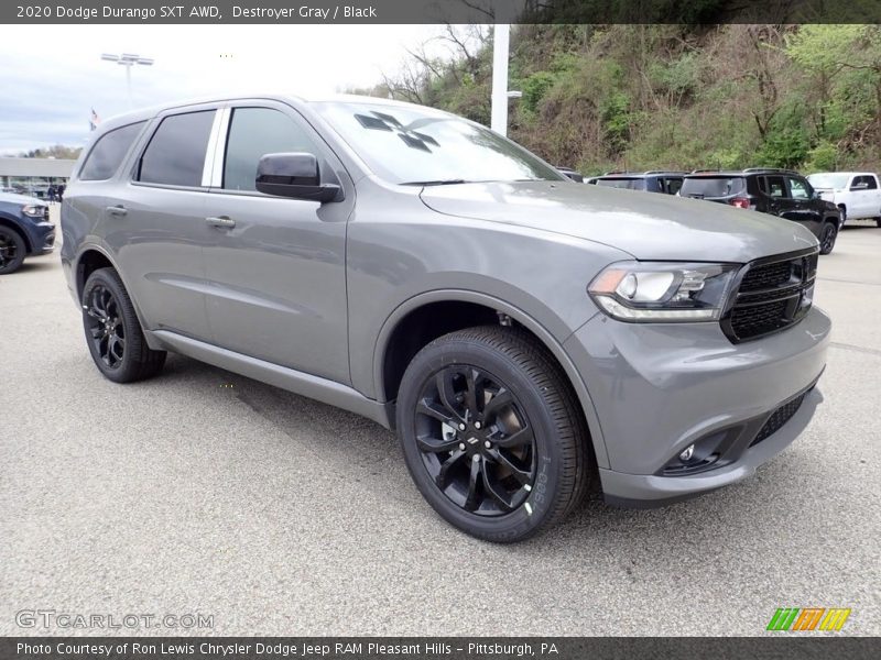 Destroyer Gray / Black 2020 Dodge Durango SXT AWD