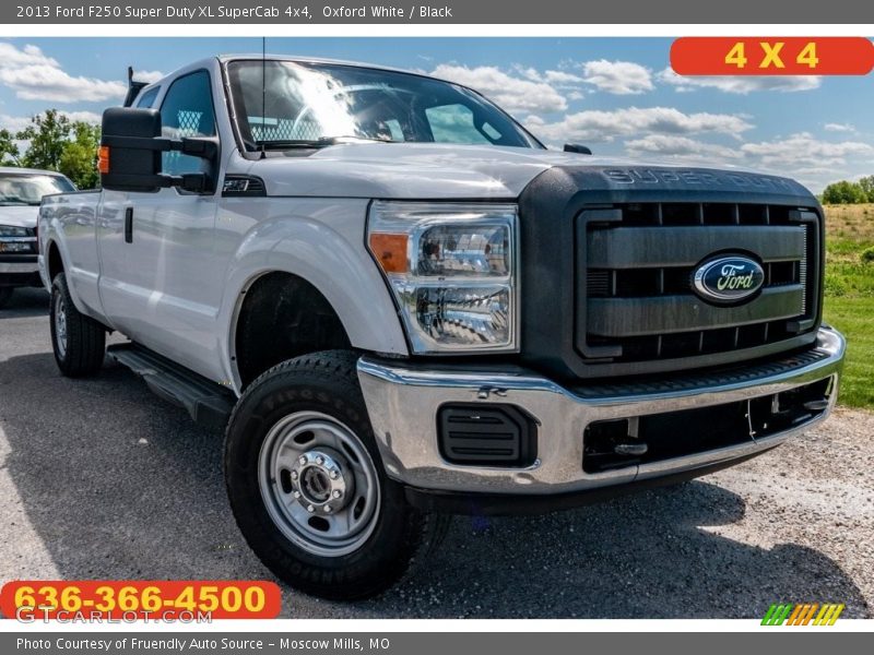 Oxford White / Black 2013 Ford F250 Super Duty XL SuperCab 4x4
