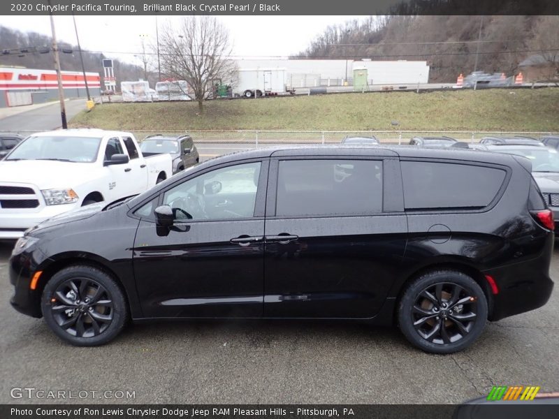Brilliant Black Crystal Pearl / Black 2020 Chrysler Pacifica Touring