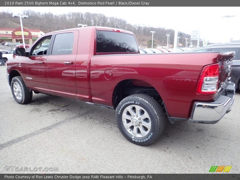 Delmonico Red Pearl / Black/Diesel Gray 2019 Ram 2500 Bighorn Mega Cab 4x4