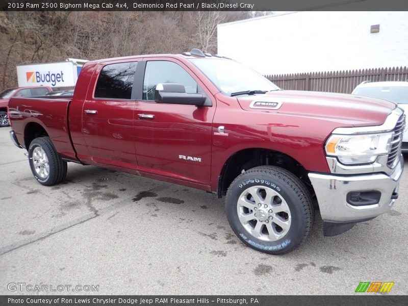 Delmonico Red Pearl / Black/Diesel Gray 2019 Ram 2500 Bighorn Mega Cab 4x4