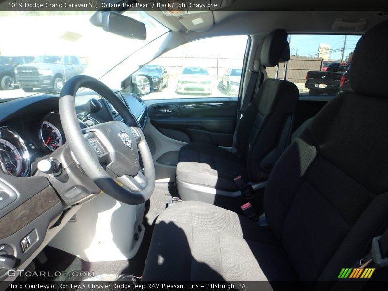 Octane Red Pearl / Black/Light Graystone 2019 Dodge Grand Caravan SE