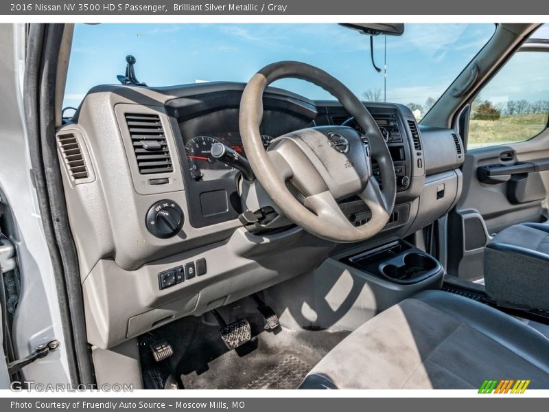 Brilliant Silver Metallic / Gray 2016 Nissan NV 3500 HD S Passenger