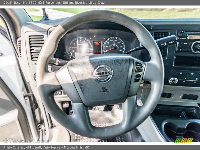 Brilliant Silver Metallic / Gray 2016 Nissan NV 3500 HD S Passenger