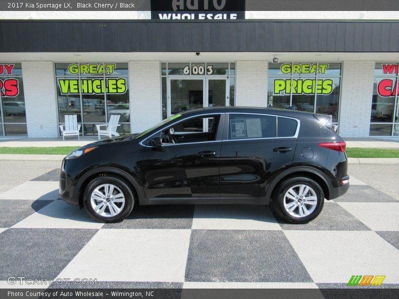 Black Cherry / Black 2017 Kia Sportage LX