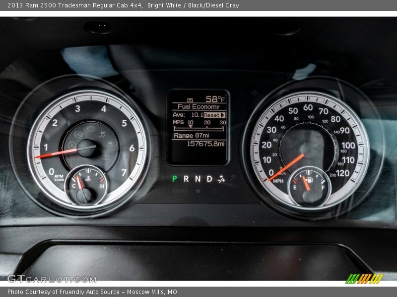 Bright White / Black/Diesel Gray 2013 Ram 2500 Tradesman Regular Cab 4x4