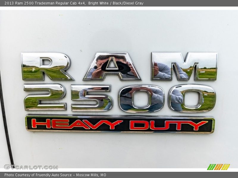 Bright White / Black/Diesel Gray 2013 Ram 2500 Tradesman Regular Cab 4x4