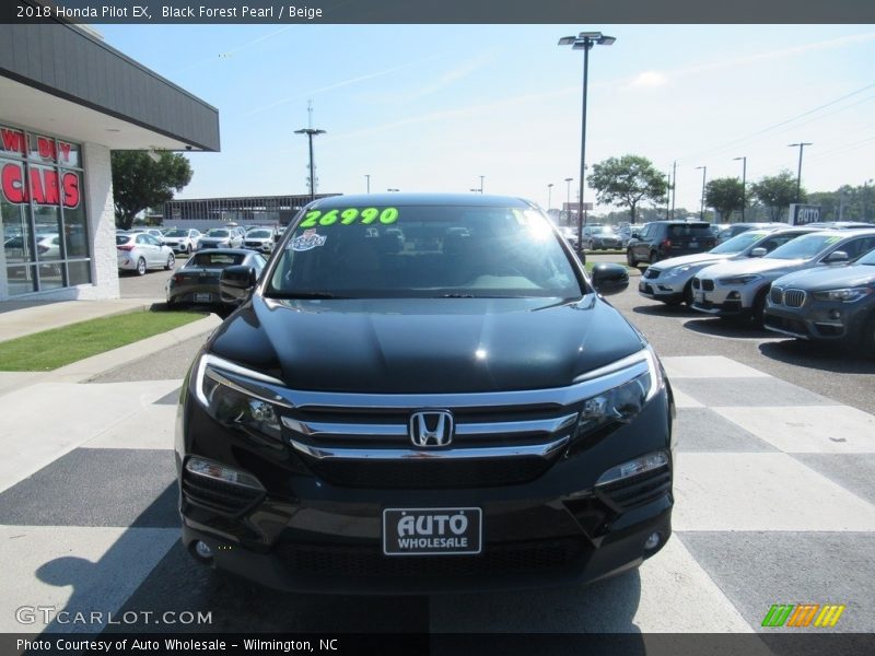 Black Forest Pearl / Beige 2018 Honda Pilot EX