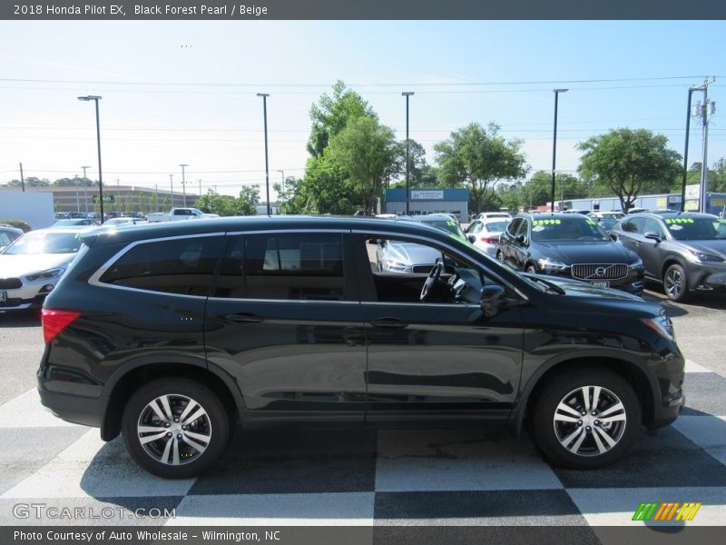 Black Forest Pearl / Beige 2018 Honda Pilot EX