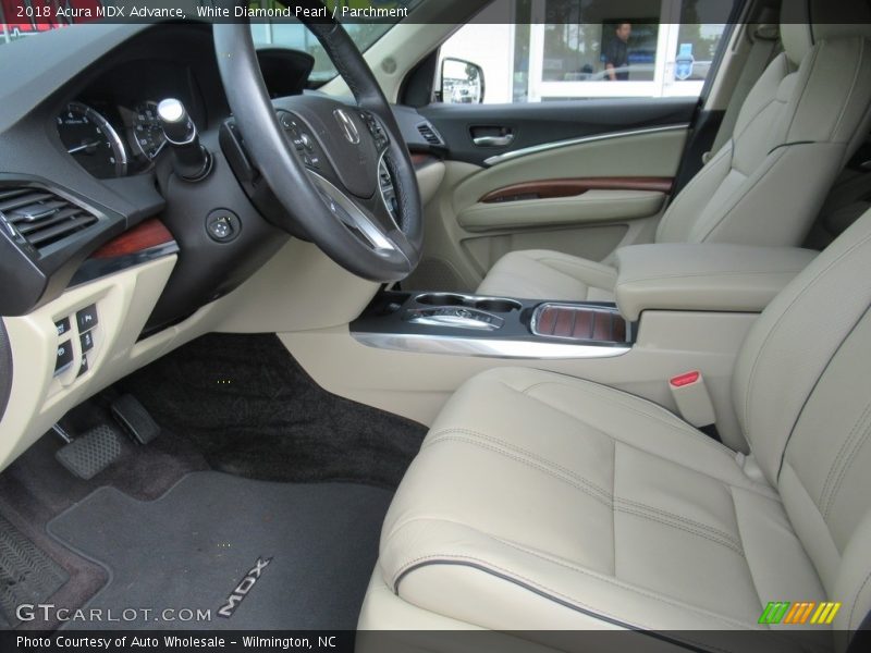 White Diamond Pearl / Parchment 2018 Acura MDX Advance
