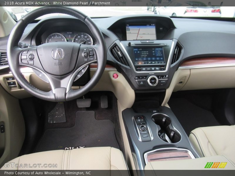 White Diamond Pearl / Parchment 2018 Acura MDX Advance