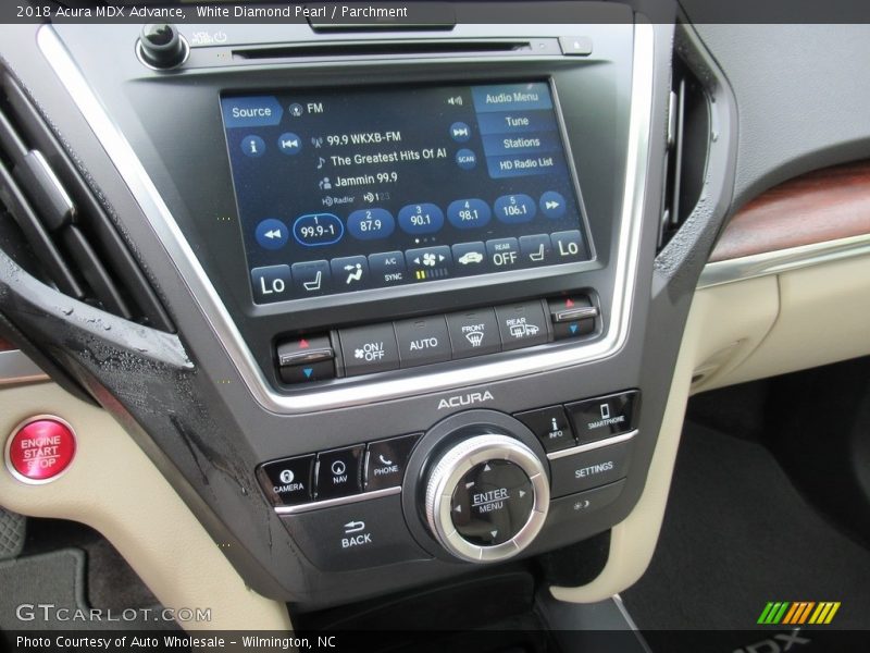 White Diamond Pearl / Parchment 2018 Acura MDX Advance