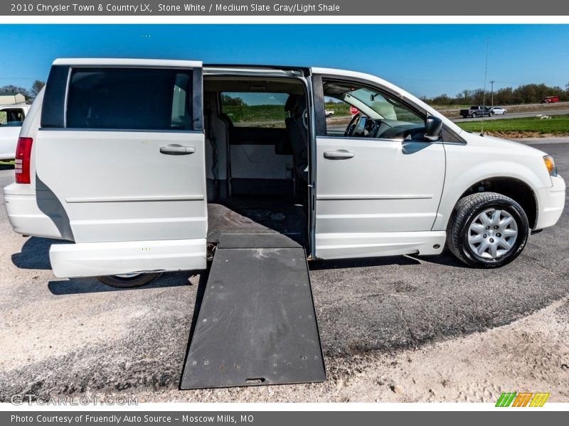 Stone White / Medium Slate Gray/Light Shale 2010 Chrysler Town & Country LX