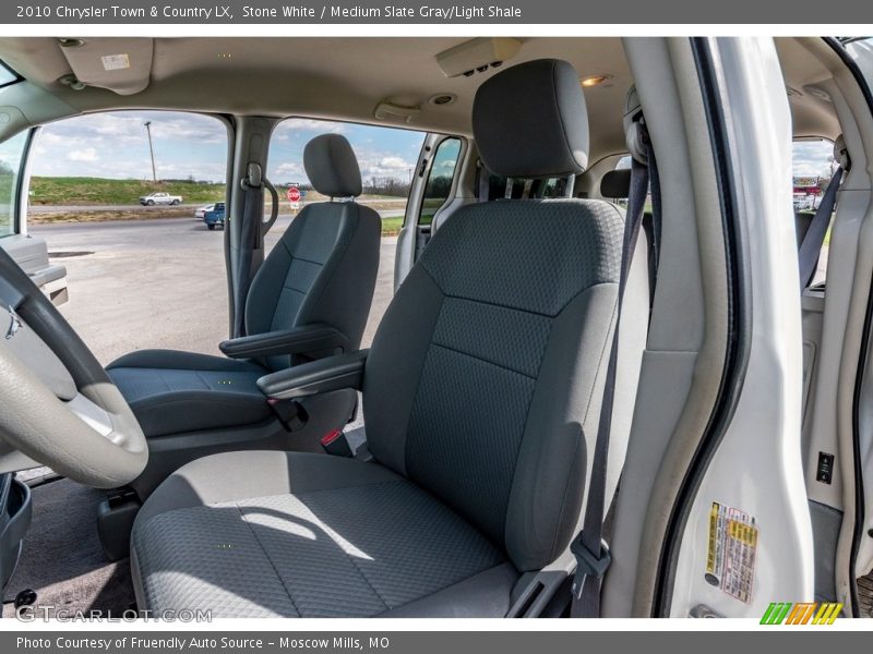 Stone White / Medium Slate Gray/Light Shale 2010 Chrysler Town & Country LX