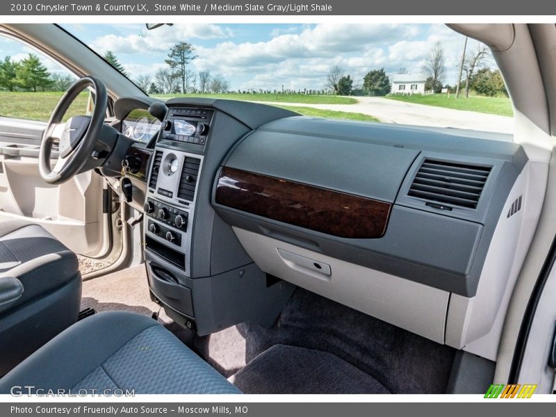 Stone White / Medium Slate Gray/Light Shale 2010 Chrysler Town & Country LX