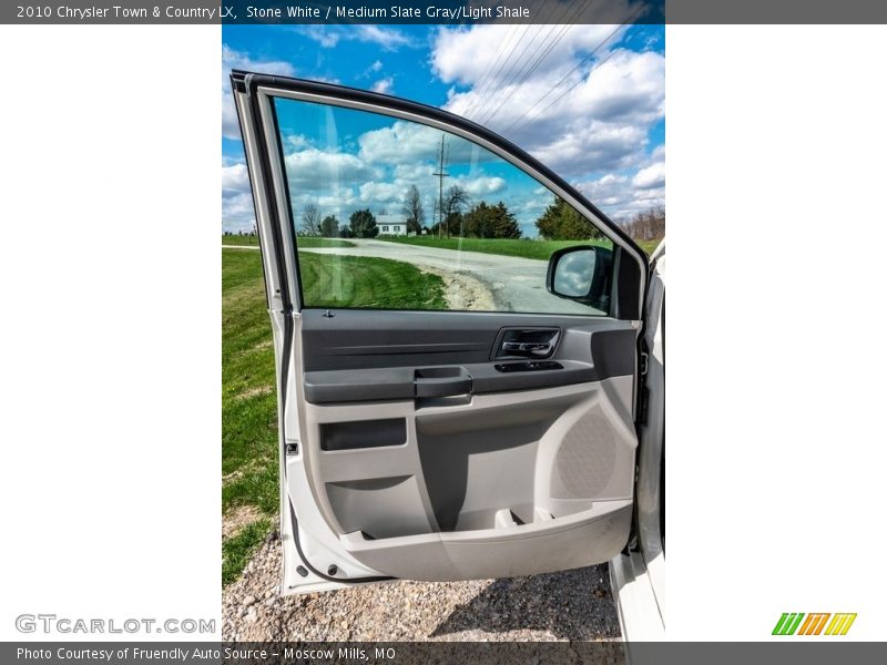 Stone White / Medium Slate Gray/Light Shale 2010 Chrysler Town & Country LX