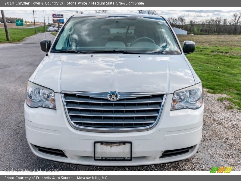 Stone White / Medium Slate Gray/Light Shale 2010 Chrysler Town & Country LX