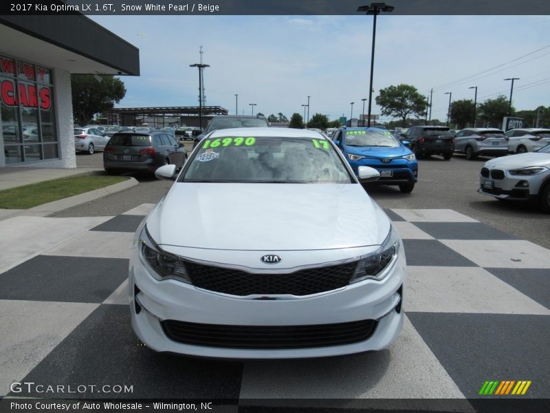 Snow White Pearl / Beige 2017 Kia Optima LX 1.6T