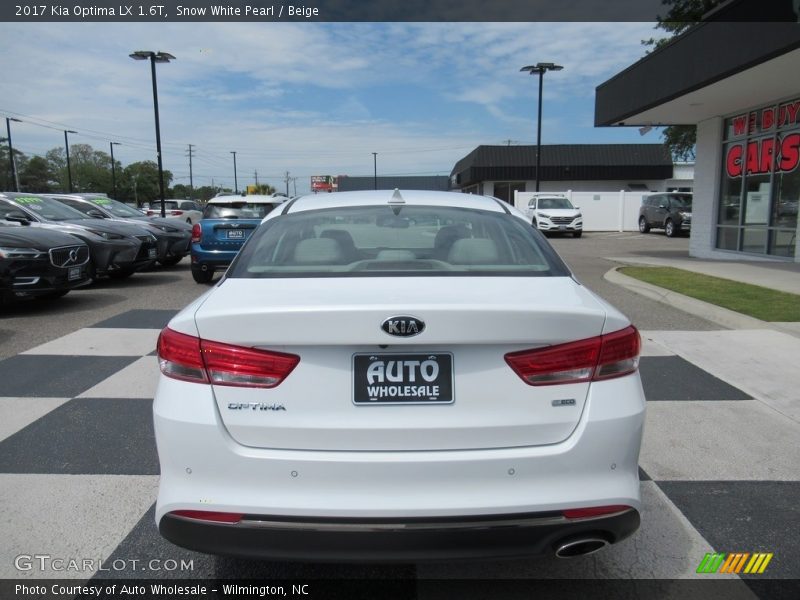 Snow White Pearl / Beige 2017 Kia Optima LX 1.6T