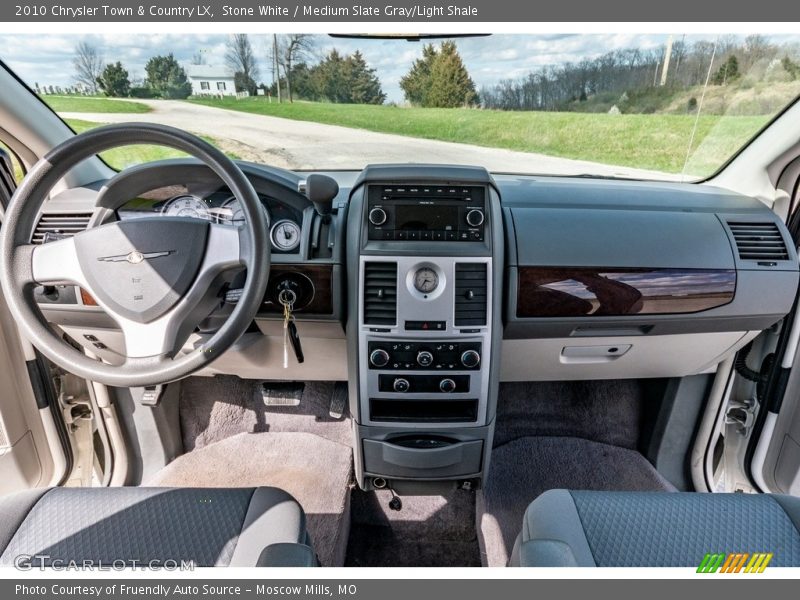 Stone White / Medium Slate Gray/Light Shale 2010 Chrysler Town & Country LX