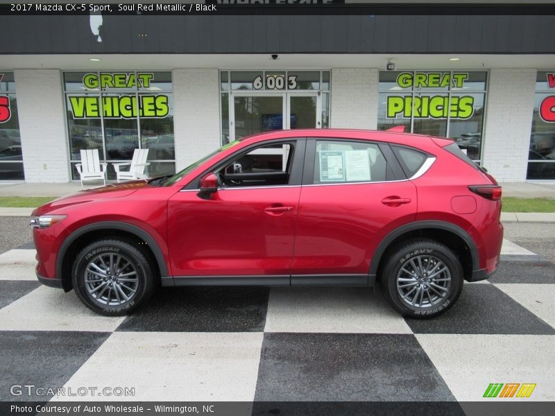 Soul Red Metallic / Black 2017 Mazda CX-5 Sport