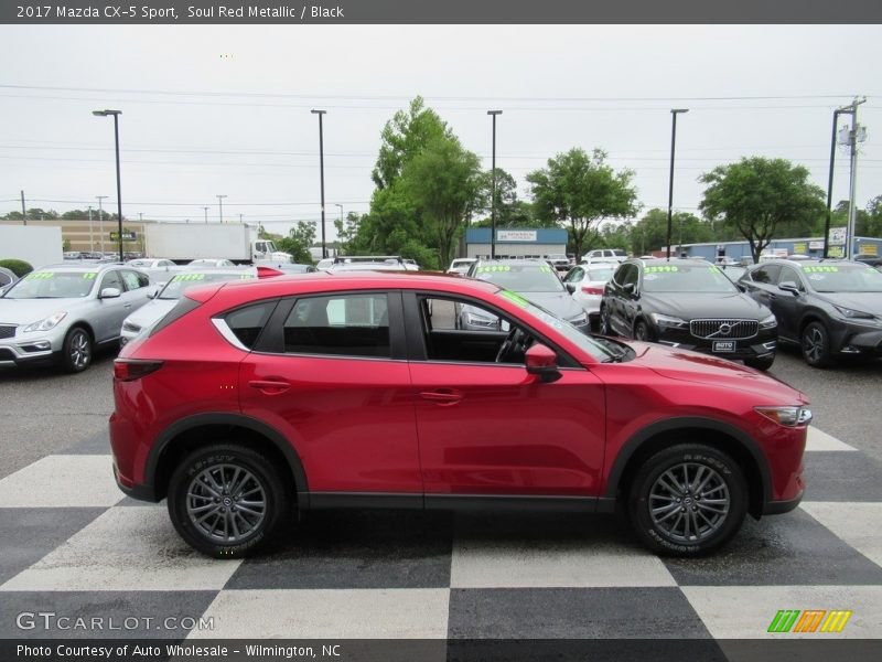 Soul Red Metallic / Black 2017 Mazda CX-5 Sport