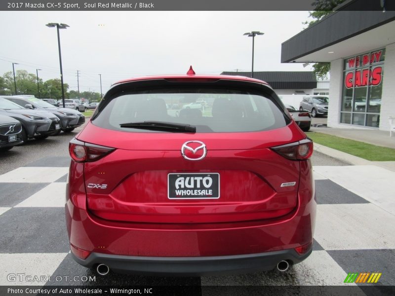 Soul Red Metallic / Black 2017 Mazda CX-5 Sport