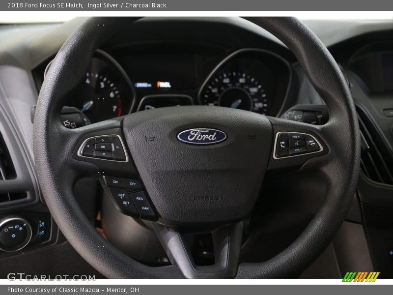 Ingot Silver / Charcoal Black 2018 Ford Focus SE Hatch