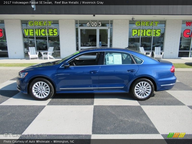 Reef Blue Metallic / Moonrock Gray 2017 Volkswagen Passat SE Sedan