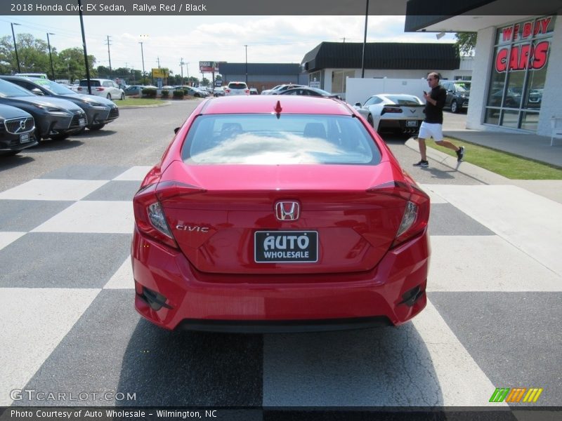 Rallye Red / Black 2018 Honda Civic EX Sedan