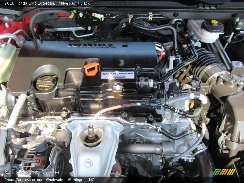 Rallye Red / Black 2018 Honda Civic EX Sedan