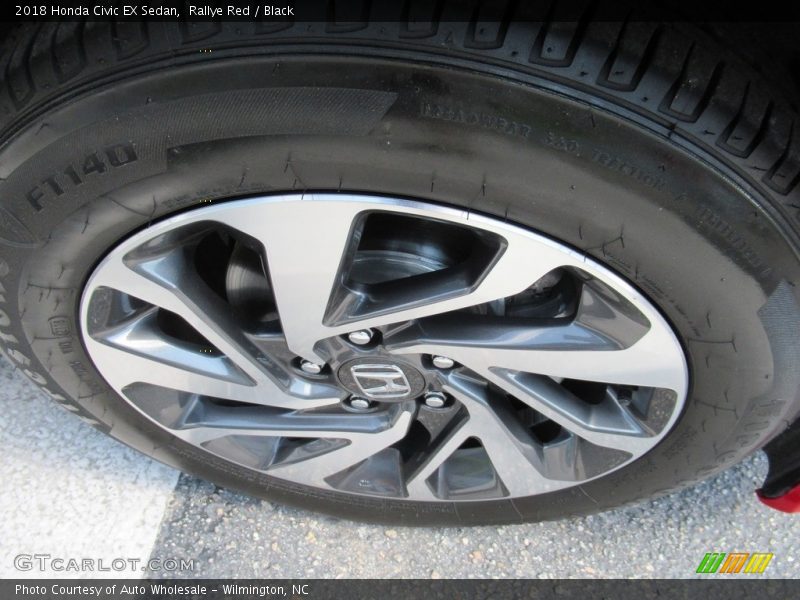 Rallye Red / Black 2018 Honda Civic EX Sedan