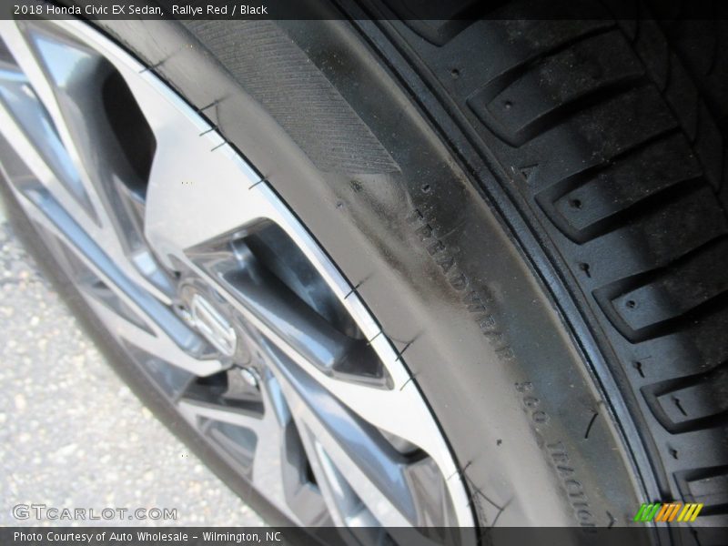 Rallye Red / Black 2018 Honda Civic EX Sedan
