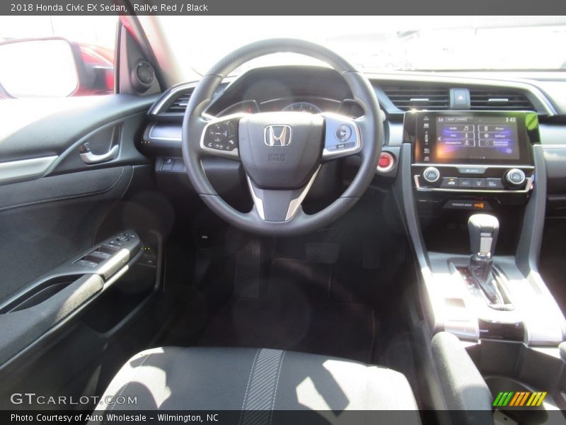 Rallye Red / Black 2018 Honda Civic EX Sedan