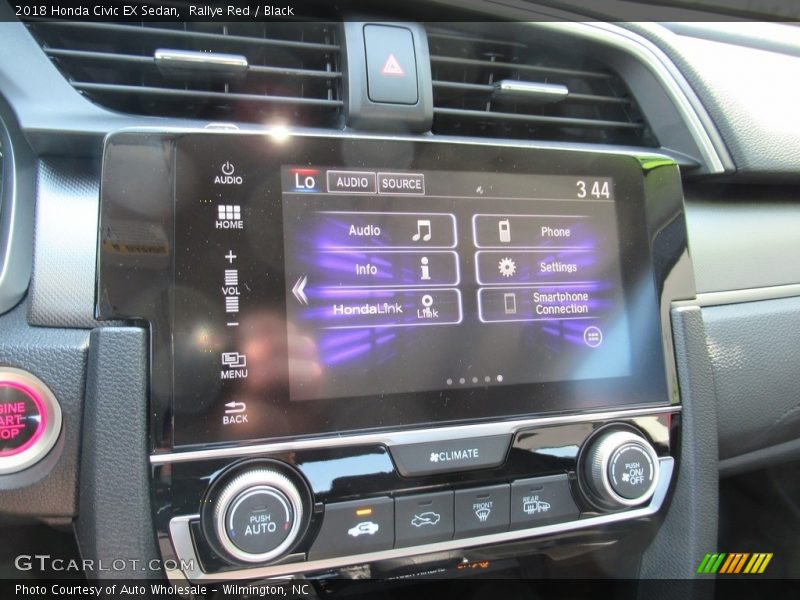 Rallye Red / Black 2018 Honda Civic EX Sedan