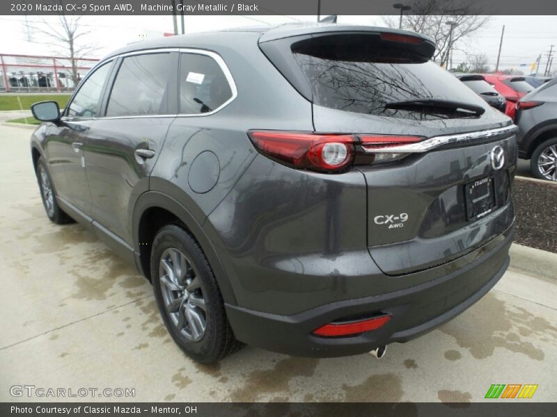 Machine Gray Metallic / Black 2020 Mazda CX-9 Sport AWD