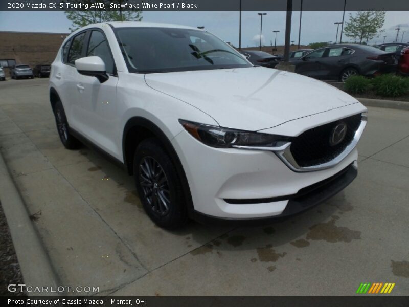 Snowflake White Pearl / Black 2020 Mazda CX-5 Touring AWD