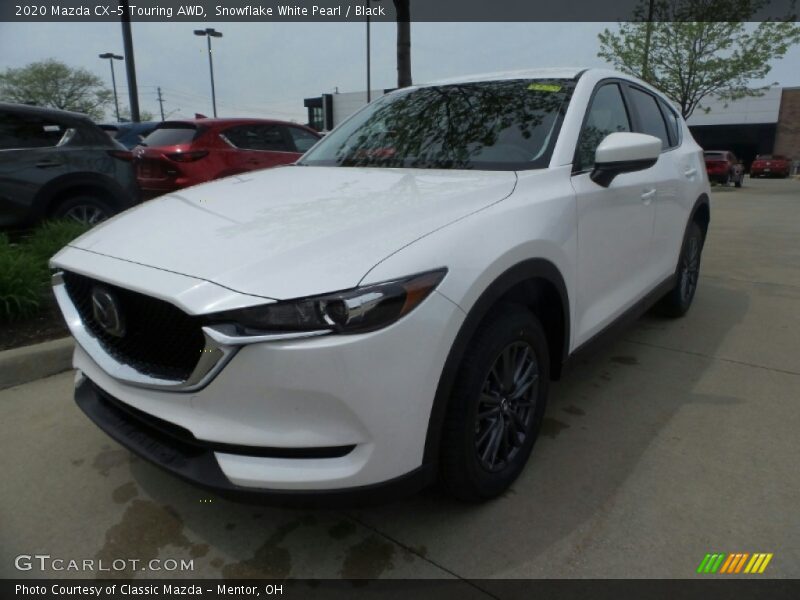 Snowflake White Pearl / Black 2020 Mazda CX-5 Touring AWD